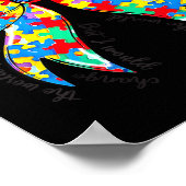 Autism Coquette Bow Puzzle Autism Awareness Proud  Poster (Hoek)