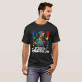 Autism Counselor Navigating Autism Autism Counseli T-shirt (Voorkant volledig)