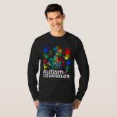 Autism Counselor Navigating Autism Autism Counseli T-shirt (Voorkant volledig)