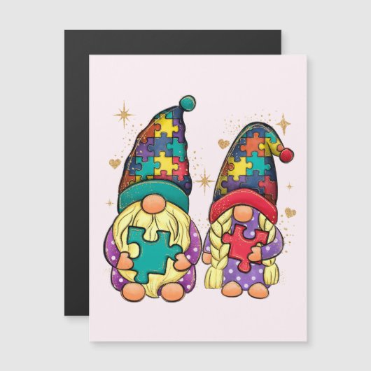 Autism Couple Gnome (Voorkant / Achterkant)