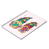 Autism Couple Gnome Notitieboek (Linkerzijde)