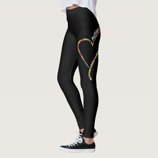 Autism Cousin Autism Awareness T-Shirt Puzzle Leggings (Links)
