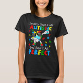Autism Dabbing Society zegt dat ik Autist God zegt T-shirt (Voorkant)