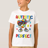 Autism Dabbing Society zegt dat ik autistisch ben  T-shirt (Voorkant)
