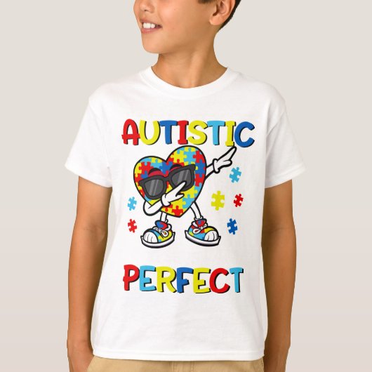 Autism Dabbing Society zegt dat ik autistisch ben  T-shirt (Voorkant)