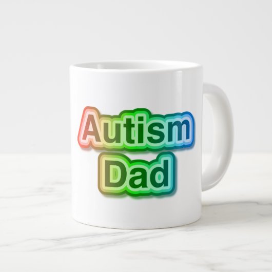 Autism Dad Jumbo gift mok (Voorkant rechts)