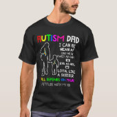 Autism Dad Mean Autism Autism Ribbon Parent Mannen T-shirt (Voorkant)