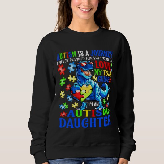 Autism Daughter Journey Quote Autism Awareness Din Trui (Voorkant)