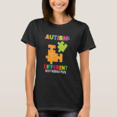 Autism Different Not Defective Spectrum Support Ac T-shirt (Voorkant)