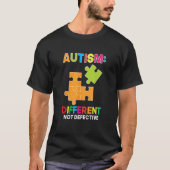 Autism Different Not Defective Spectrum Support Ac T-shirt (Voorkant)