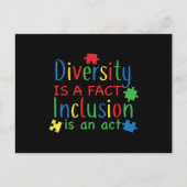 Autism Diversity Puzzle Print Briefkaart (Voorkant)
