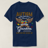 Autism Doesnot come Manual it Coma Grandma T-shirt (Design voorkant)