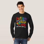 Autism Doesn't Come With A Manual Moms Autism Awar T-shirt (Voorkant volledig)