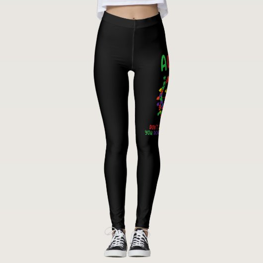 Autism Dont Judge What You Dont Understand Leggings (Voorkant)