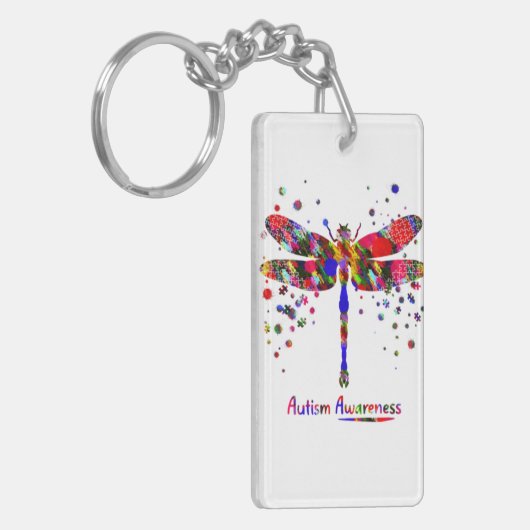 Autism Dragonfly Sleutelhanger (Voorkant Links)