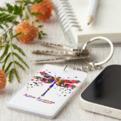 Autism Dragonfly Sleutelhanger (Voorkant Rechts)