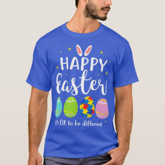 Autism Easter Bunny Puzzle Awareness Kinder Gif T-shirt