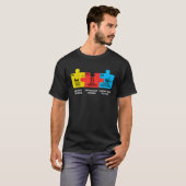 Autism Elements Periodic Table Awareness ASD Men W T-shirt (Voorkant volledig)