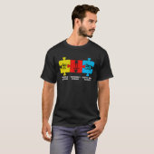Autism Elements Periodic Table Awareness ASD Men W T-shirt (Voorkant volledig)
