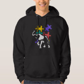 Autism elephant autiste support ASD Hoodie (Voorkant)