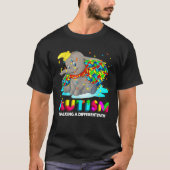 Autism Elephant Dumbo Walking A Different Path Aut T-shirt (Voorkant)