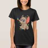 Autism Elephant Glasses Awareness Mom Kids Autism T-shirt (Voorkant)