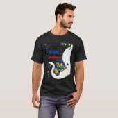Autism Elephant Mam Elephant Verschil dus wees goe T-shirt (Voorkant volledig)