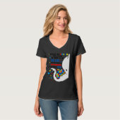 Autism Elephant Mam Elephant Verschil dus wees goe T-shirt (Voorkant volledig)