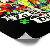 Autism Elephant Puzzle is oké om een andere moeder Poster (Hoek)