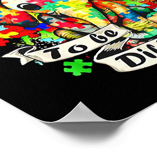 Autism Elephant Puzzle is oké om een andere moeder Poster (Hoek)