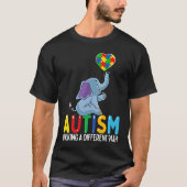 Autism Elephant Walking A Different Path For Kids T-shirt (Voorkant)