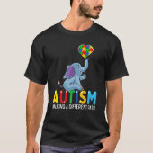 Autism Elephant Walking A Different Path For Kids T-shirt (Voorkant)