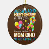 Autism en Adhd worden niet handmatig meegeleverd Keramisch Ornament (Links)