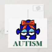 Autism Face Briefkaart (Voorkant / Achterkant)