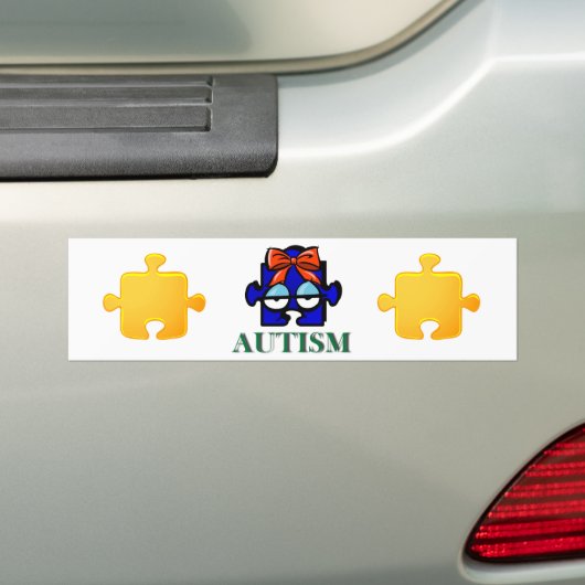 Autism Face Bumpersticker (Op auto)