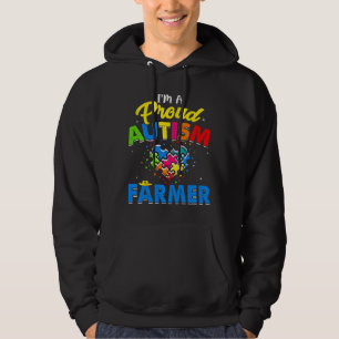 Autism Farmer Autism Awareness Accepteert Support Hoodie