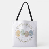 Autism Fingerprint/Quote Tote Bag (Voorkant)