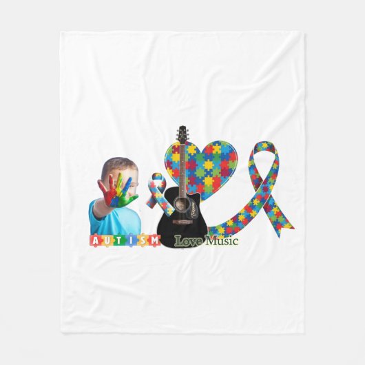 Autism Fleece Deken (Voorkant)