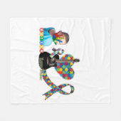 Autism Fleece Deken (Voorkant (Horizontaal))