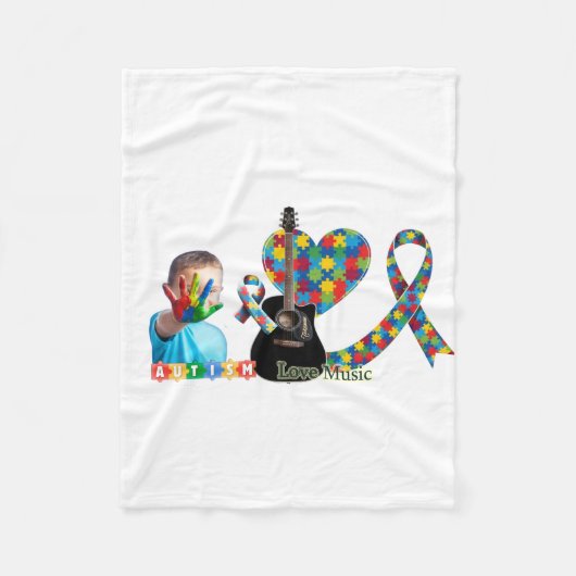 Autism Fleece Deken (Voorkant)