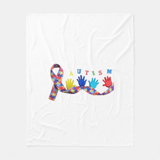 Autism Fleece Deken (Voorkant)