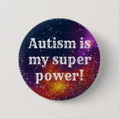 Autism  Galaxy Identity Ronde Button 5,7 Cm (Voorkant)