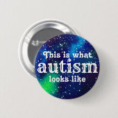 Autism Galaxy Identity Ronde Button 5,7 Cm (Voorkant /achterkant)
