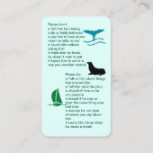 Autism Get Together Boy Visitekaartje (Achterkant)