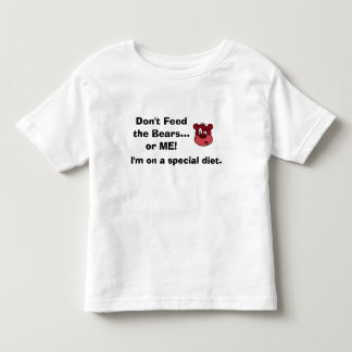 Autism GFCF Diet kinder shirt Diet de Beren niet a