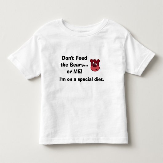 Autism GFCF Diet kinder shirt Diet de Beren niet a (Voorkant)