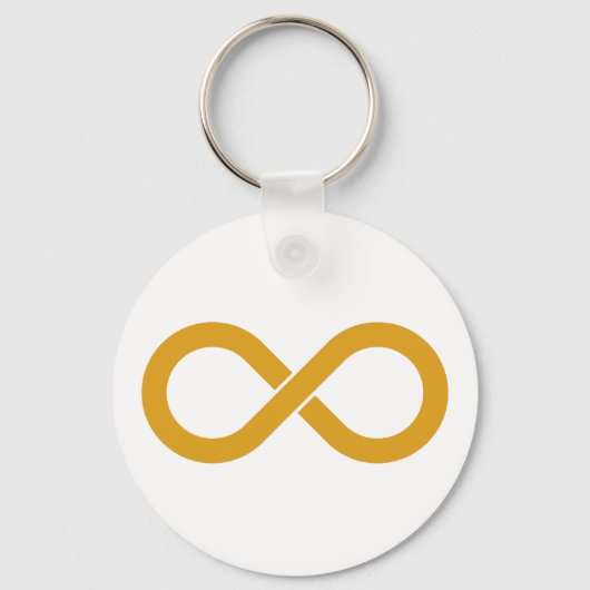 Autism Gold Infinity Sleutelhanger (Voorkant)