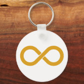 Autism Gold Infinity Sleutelhanger (Voorkant)