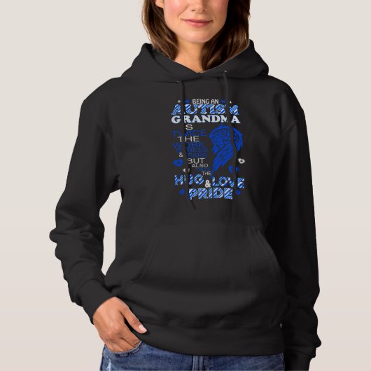 Autism Grandma Hoodie (Voorkant)