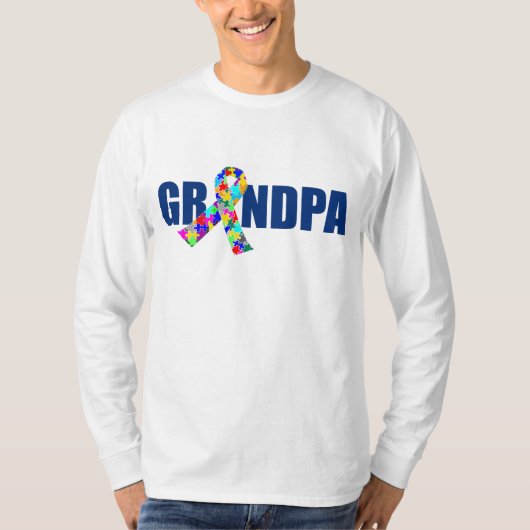 Autism Grandpa T-shirt (Voorkant)